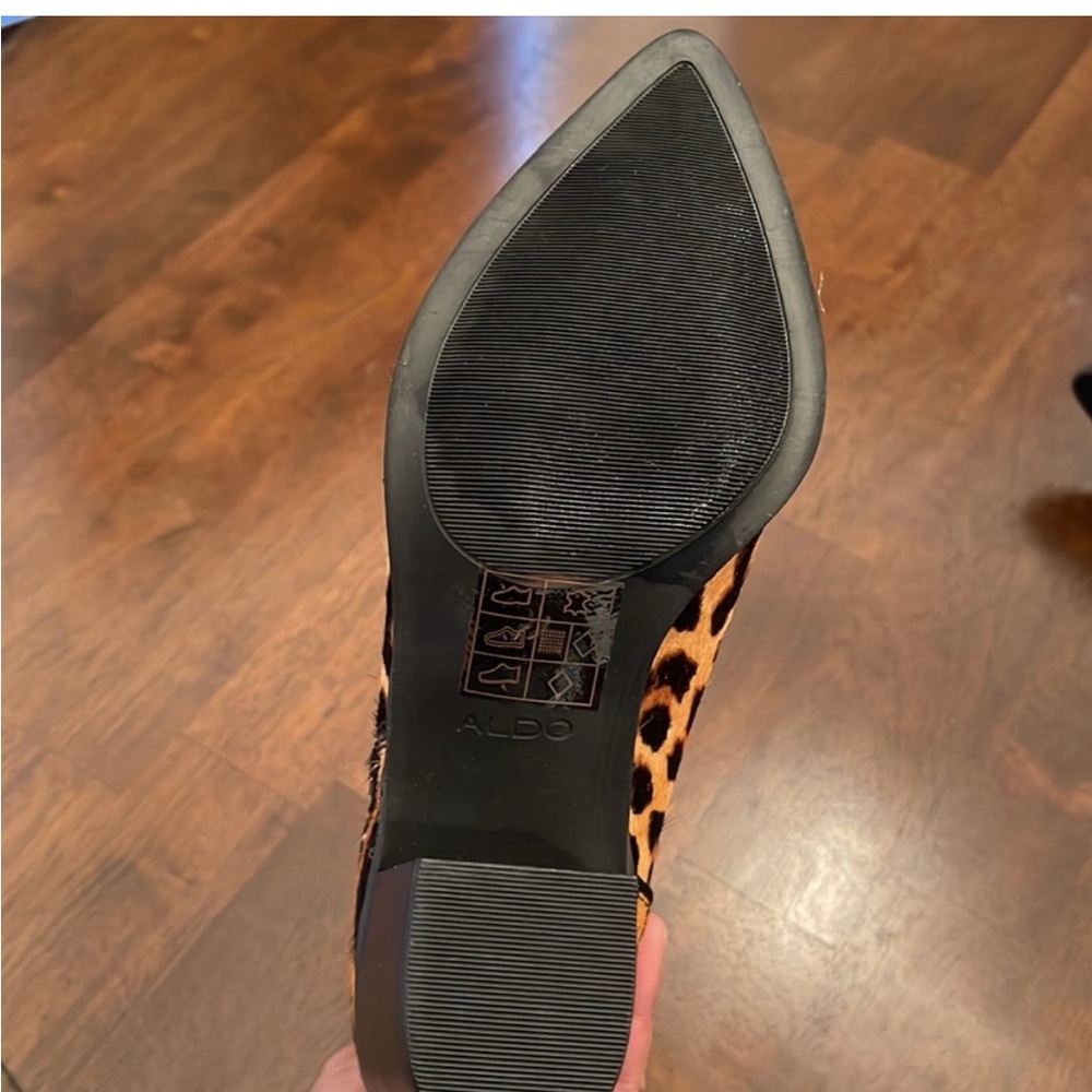 Aldo Leopard Print High Ankle Boot, Size 7 - image 2